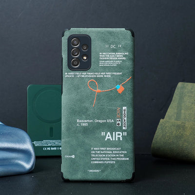 Galaxy Series Sneaker Label Leather Edge Case