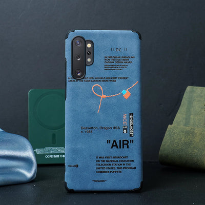 Galaxy Series Sneaker Label Leather Edge Case