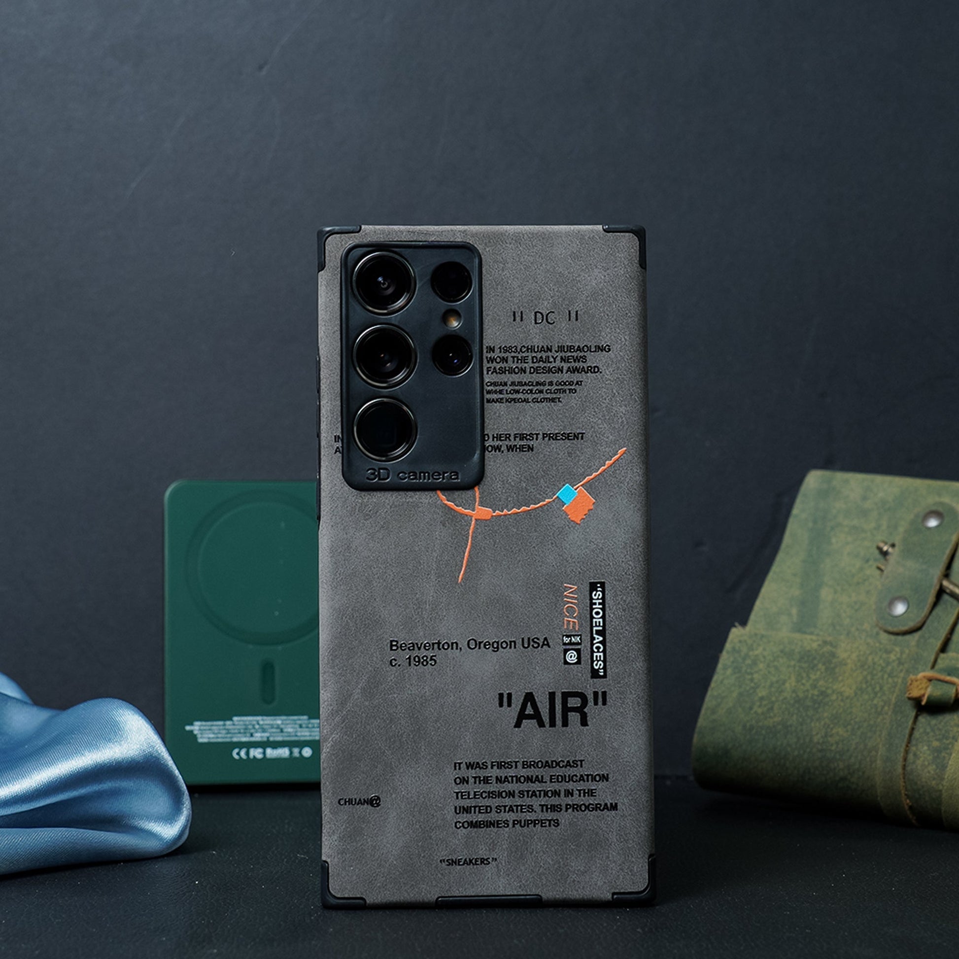 Galaxy Series Sneaker Label Leather Edge Case