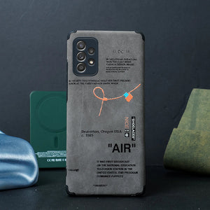 Galaxy Series Sneaker Label Leather Edge Case