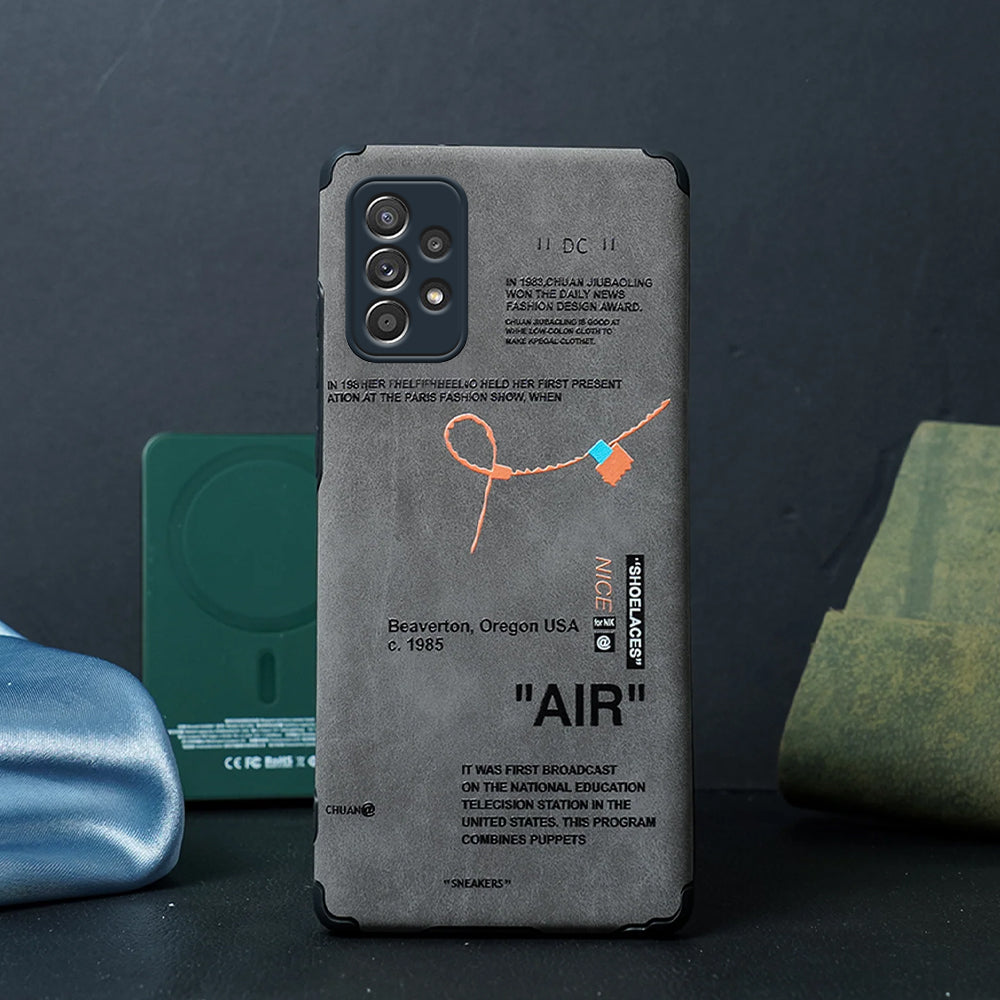 Galaxy Series Sneaker Label Leather Edge Case