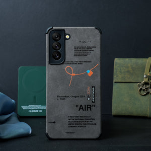 Galaxy Series Sneaker Label Leather Edge Case