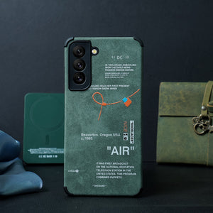 Galaxy Series Sneaker Label Leather Edge Case