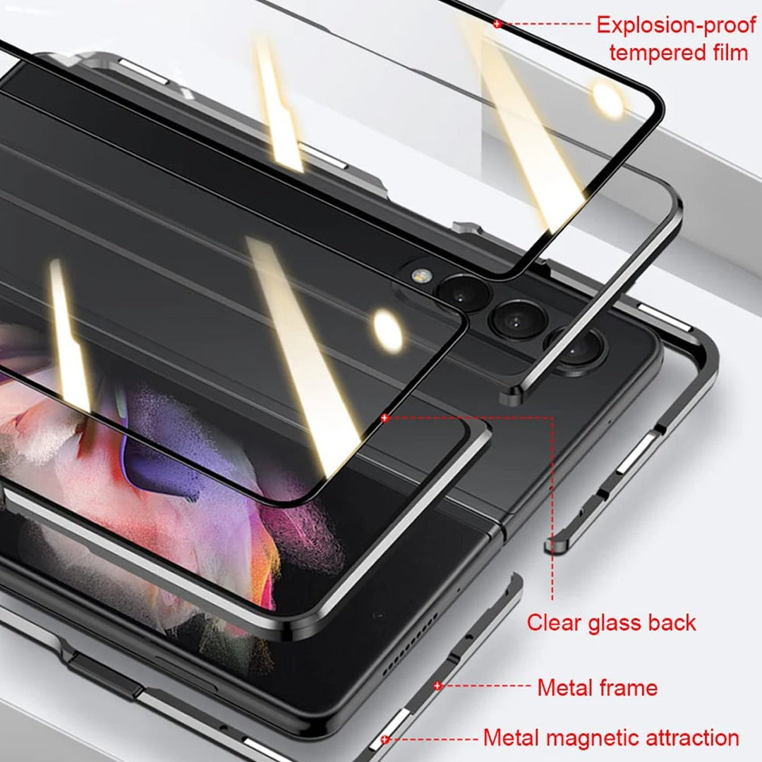Galaxy Z Fold Series (Front+Back) Protection Magnetic Fit Case