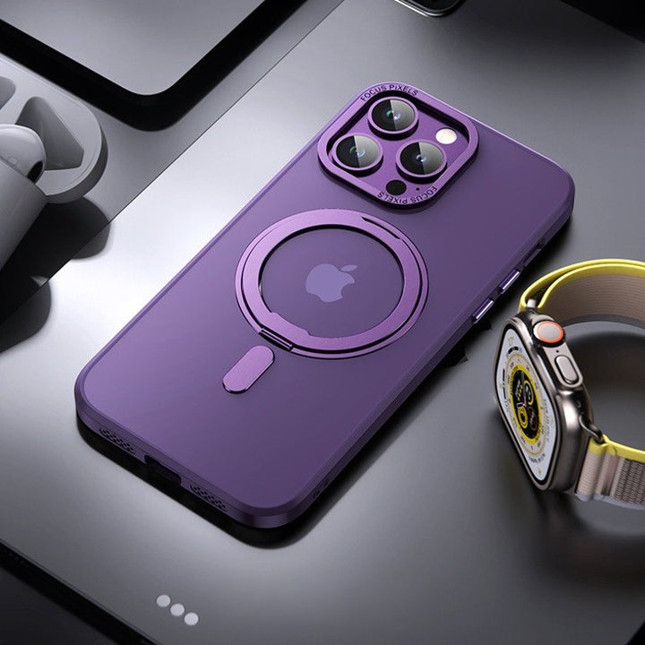 iPhone 14 Series Magnetic 360° Rotation Ring Holder Case