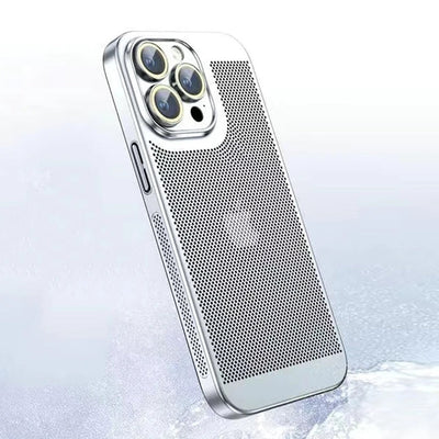 iPhone 14 Series Titanium Mesh Protective Lens Case