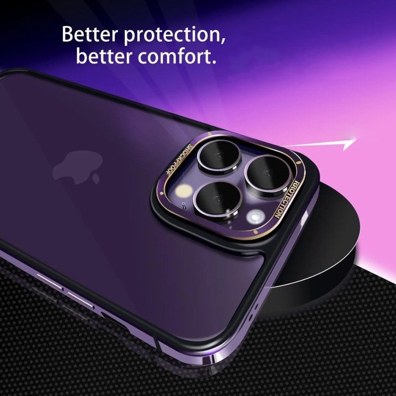 iPhone 14 Series Aluminium Defense Shield Anti Drop Frame