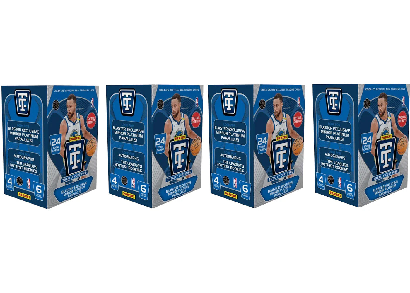 2024-25 Panini Totally Certified Basketball Blaster Box 4x Lot