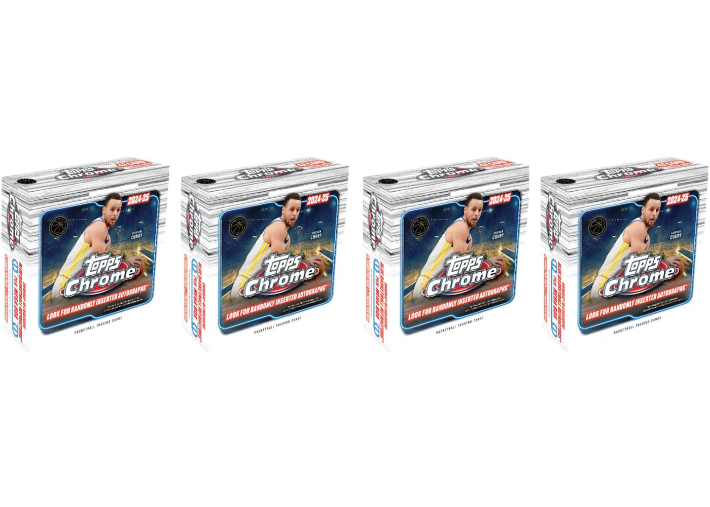 2024/25 Topps Chrome Basketball Mega Box 4x Lot