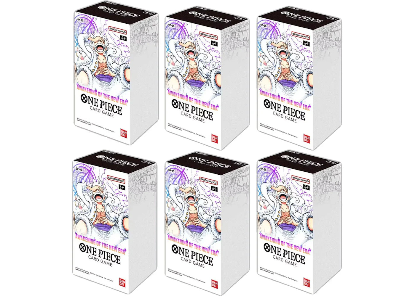 2024 Bandai One Piece Awakening of the New Era (OP05) Double Pack Set Vol 2 6x Lot
