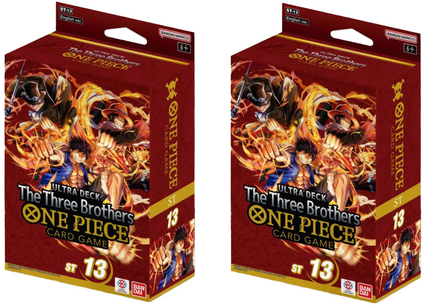 2024 Bandai One Piece Card Game The Three Brothers (ST 13) Ultra Deck 2x Lot
