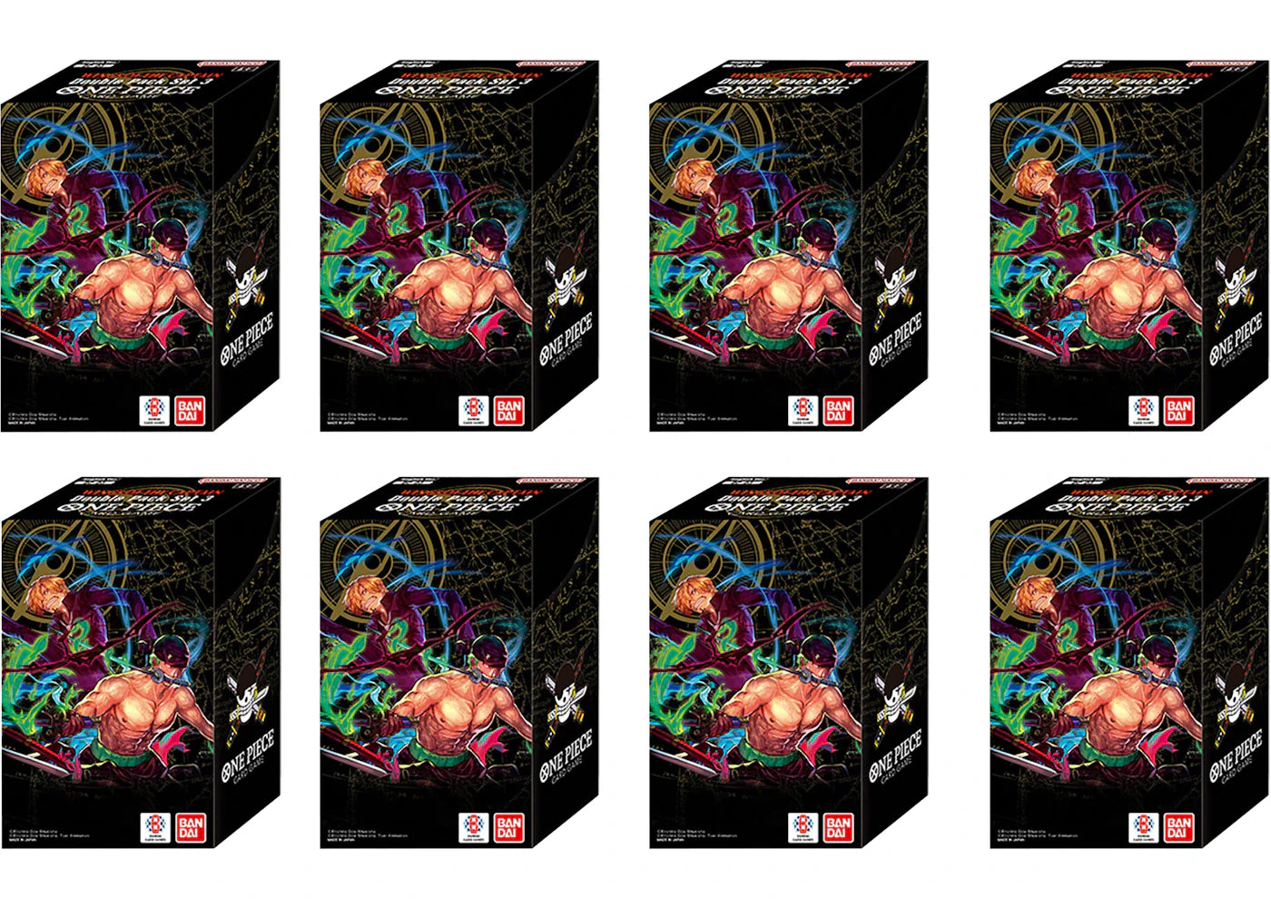 2024 Bandai One Piece Wings of the Captain (OP06) Double Pack Set Vol 3 8x Lot