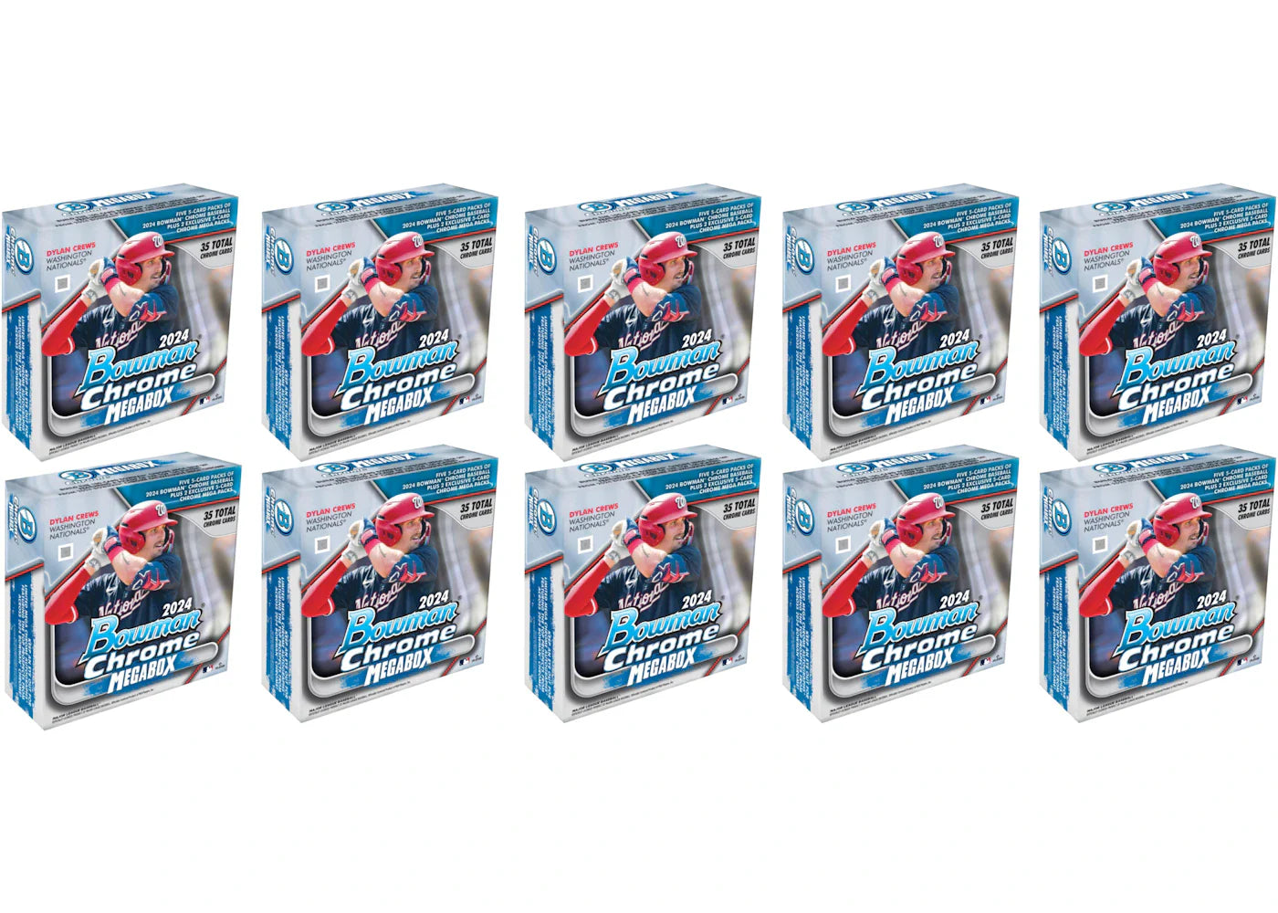 2024 Bowman Chrome Baseball Mega Box 10x Lot