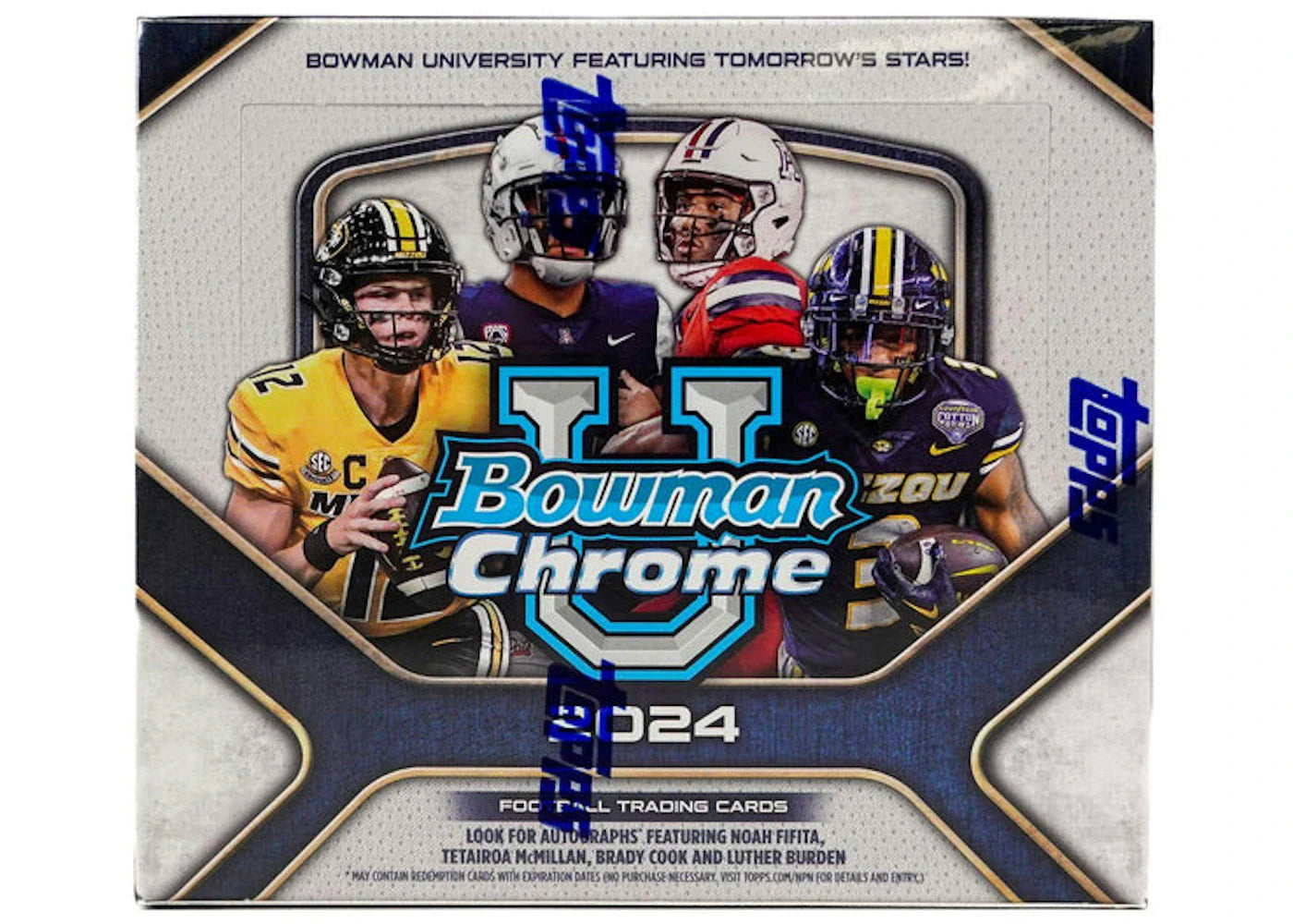 2024 Bowman Chrome University Football Jumbo Hobby Box