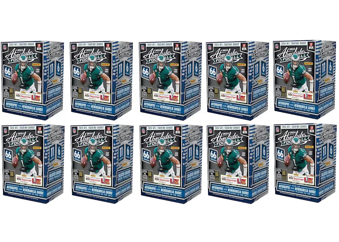 2024 Panini Absolute Football Blaster Box 10x Lot