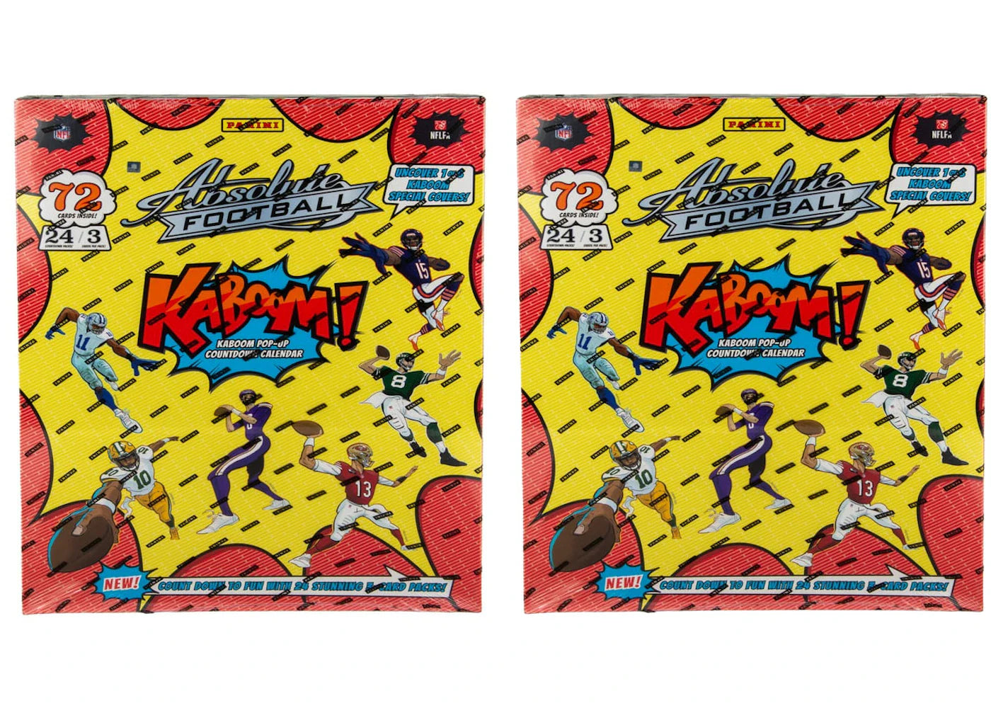 2024 Panini Absolute Football Kaboom! Countdown Calendar 2x Lot