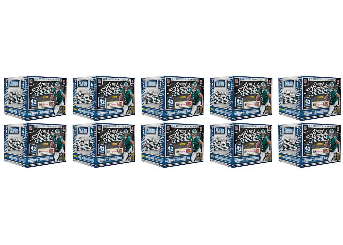 2024 Panini Absolute Football Mega Box 10x Lot