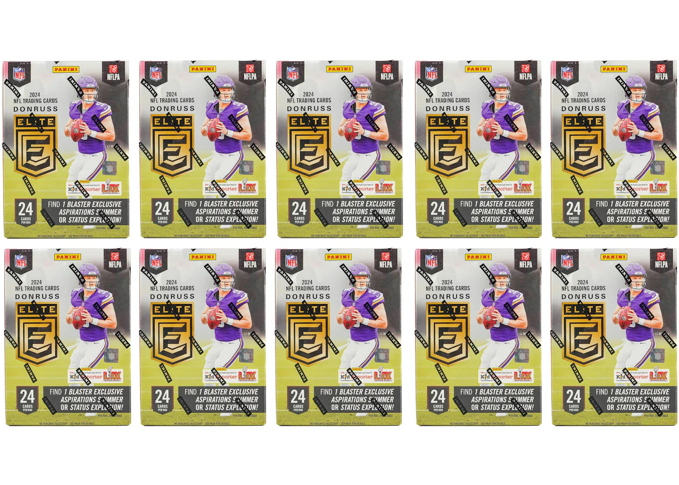 2024 Panini Donruss Elite Football Blaster Box 10x Lot