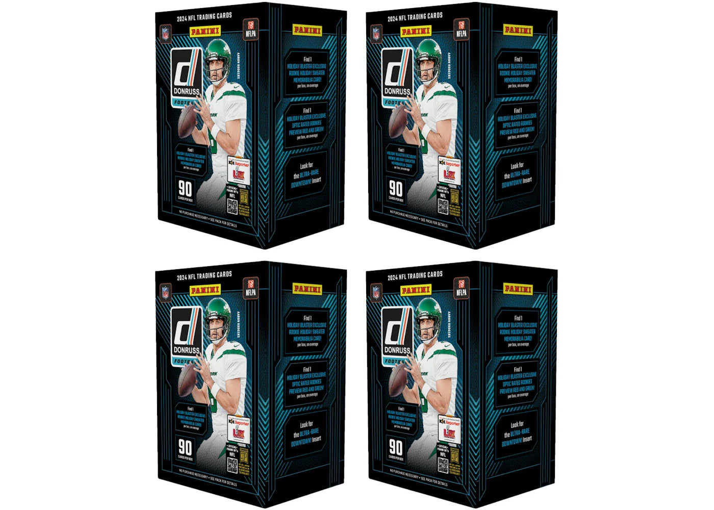 2024 Panini Donruss Football Blaster Box 4x Lot (White Hot Parallel)