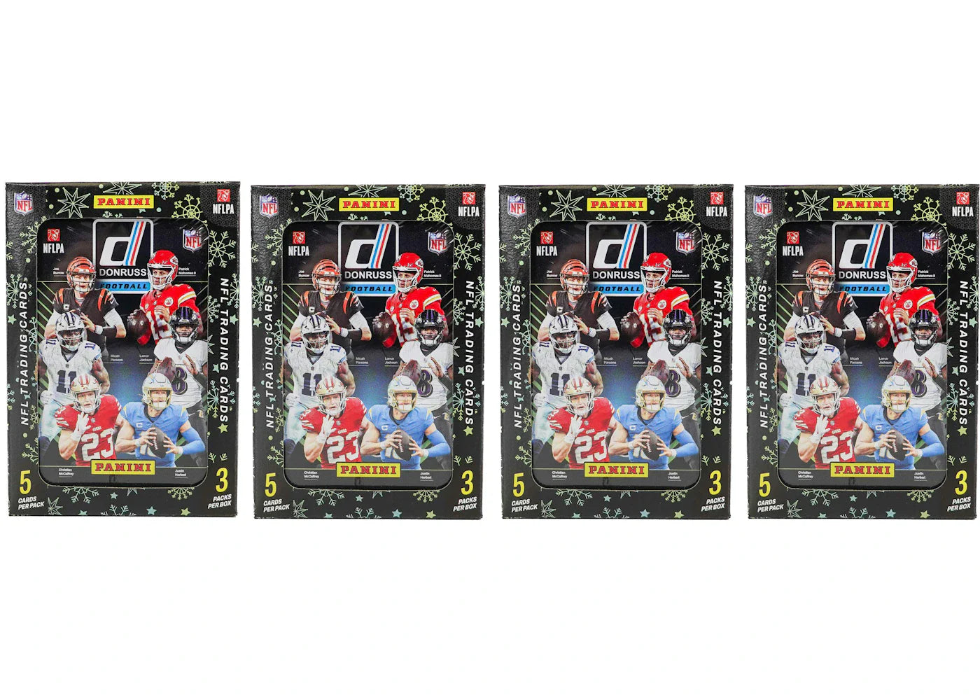 2024 Panini Donruss Football Winter Holiday Tin Box 4x Lot