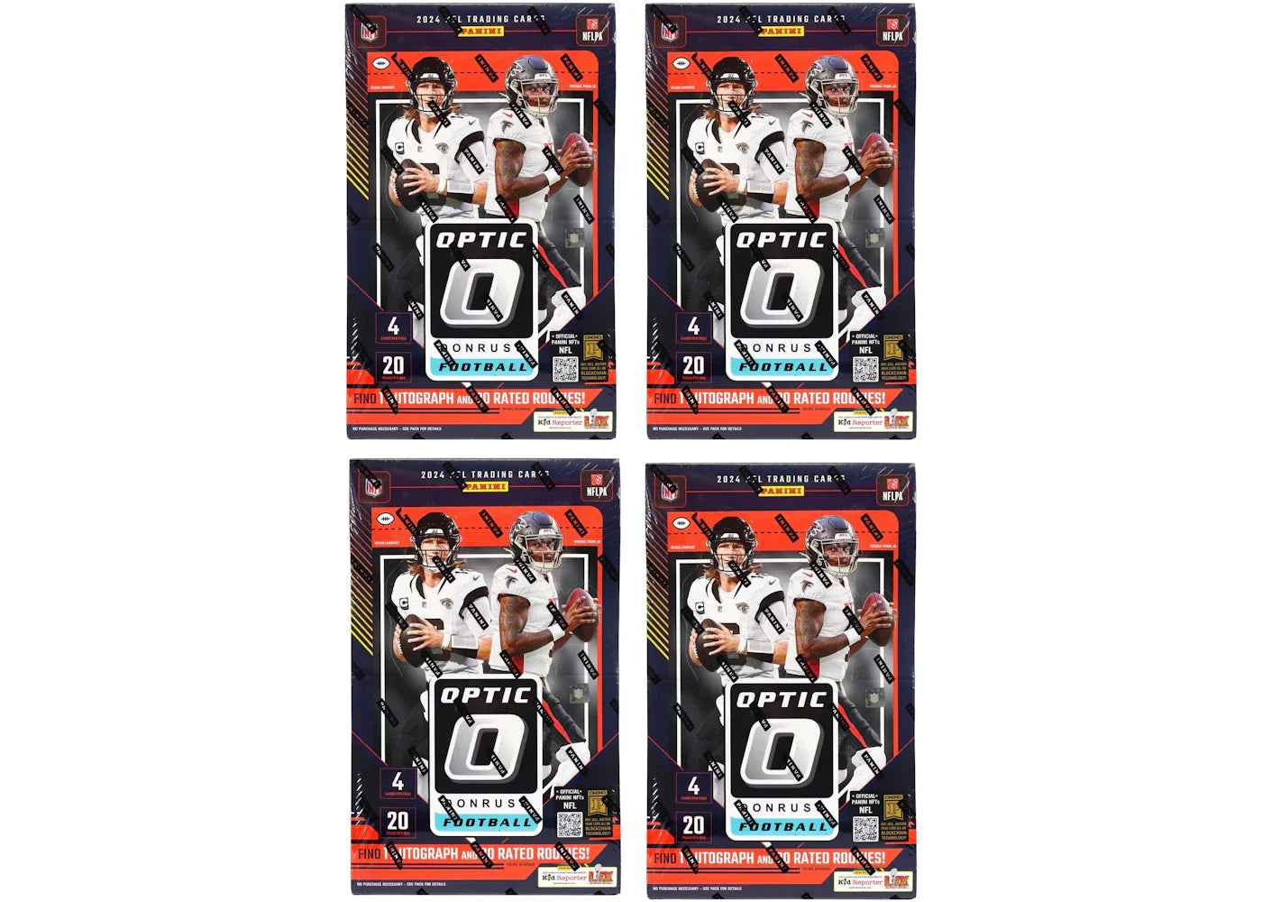 2024 Panini Donruss Optic Football Hobby Box 4x Lot