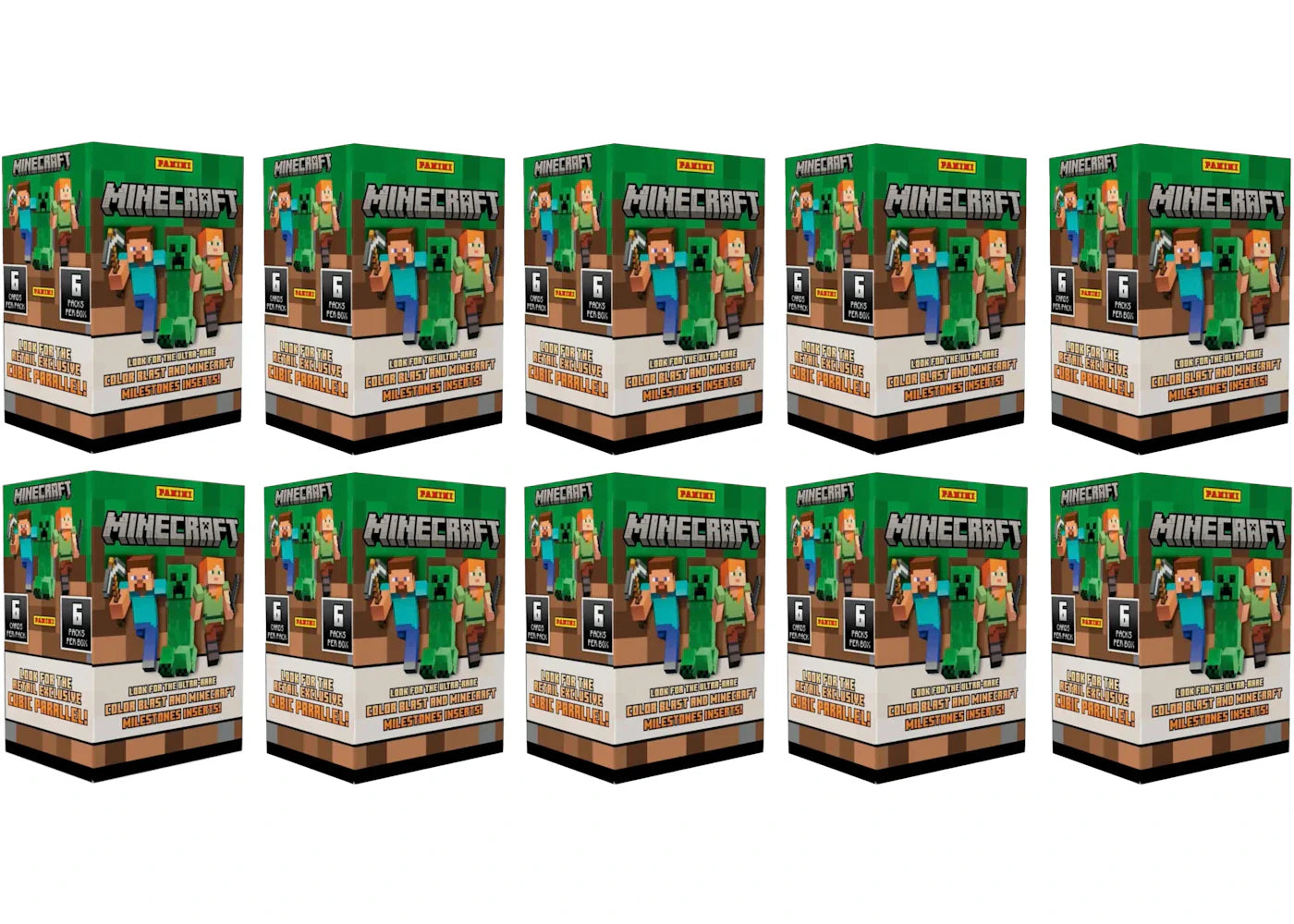 2024 Panini Minecraft Blaster Box 10x Lot