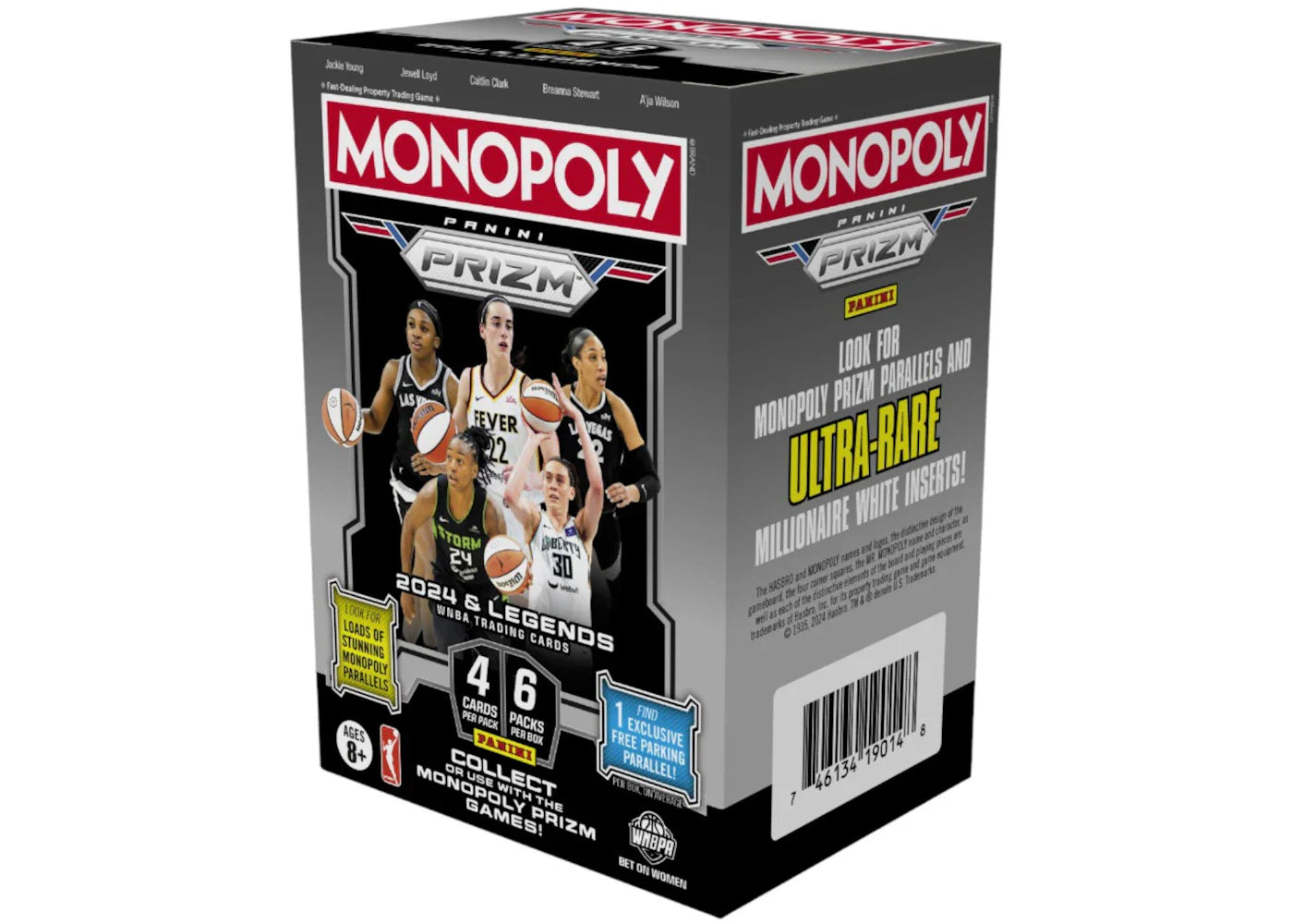 2024 Panini Monopoly Prizm WNBA Blaster Box