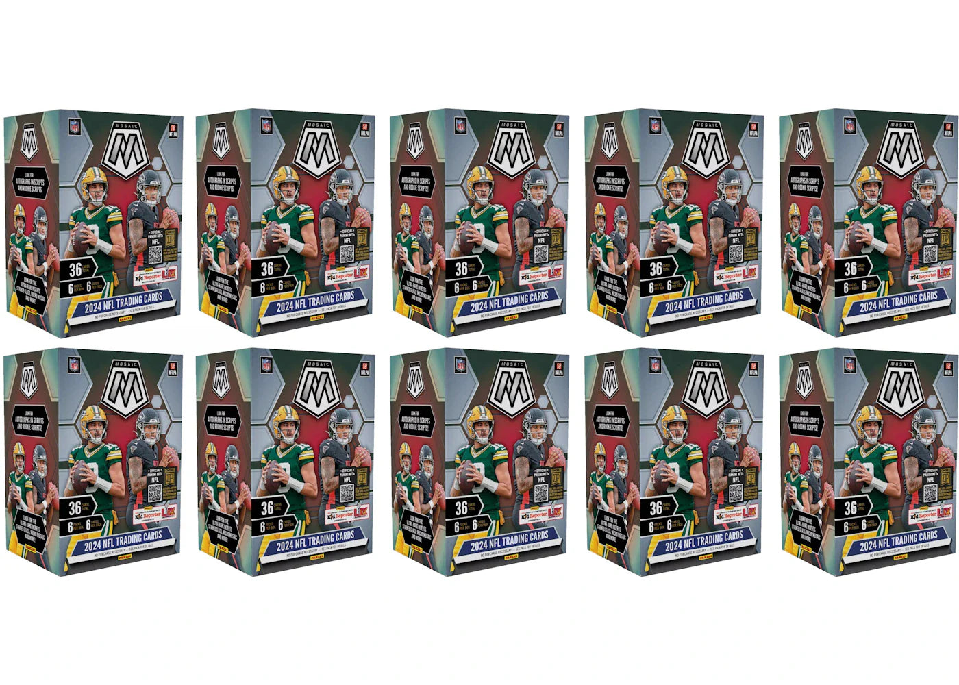 2024 Panini Mosaic Football Blaster Box 10x Lot