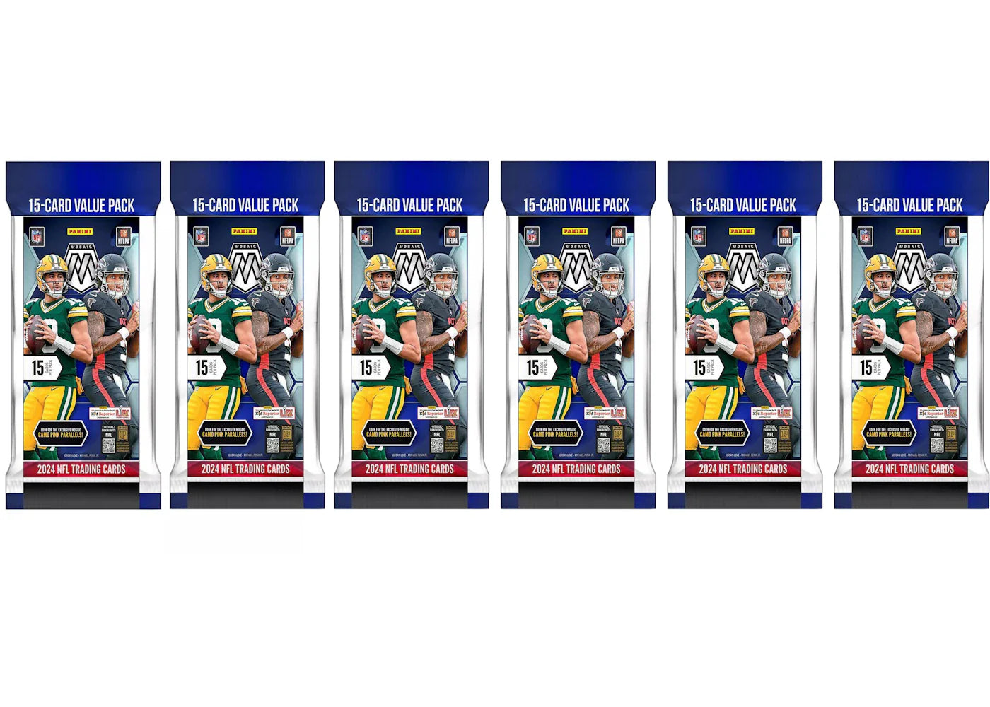 2024 Panini Mosaic Football Fat Pack 6x Lot