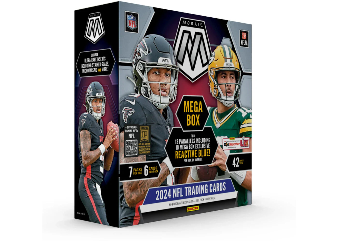 2024 Panini Mosaic Football Mega Box (Reactive Blue Parallel)