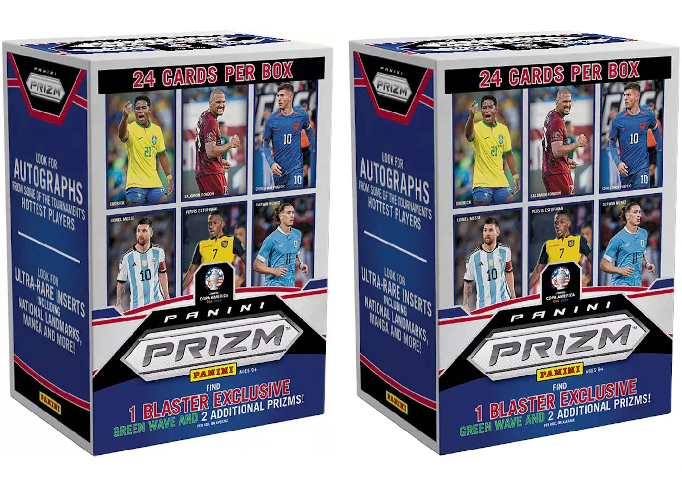 2024 Panini Prizm Copa America Soccer Blaster Box 2x Lot