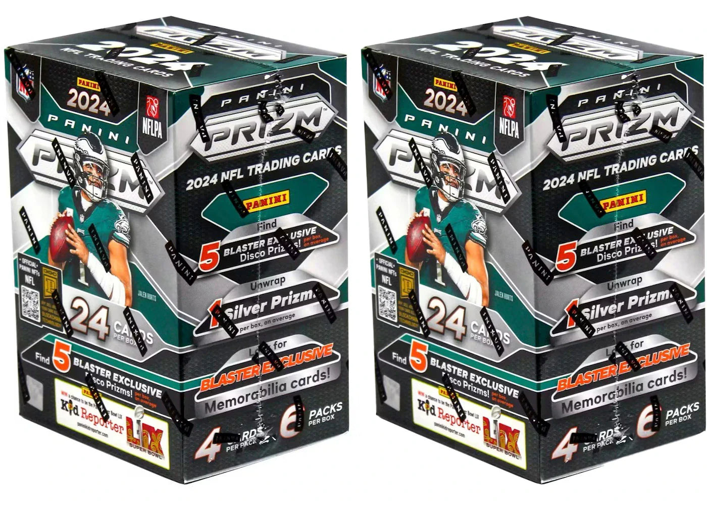 2024 Panini Prizm Football Blaster Box (Disco Prizms!) 2x Lot