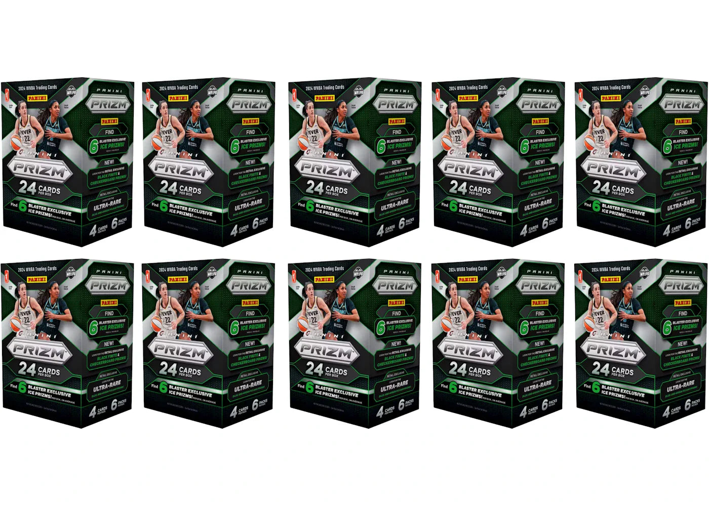 2024 Panini Prizm WNBA Ice Prizm Blaster Box 10x Lot