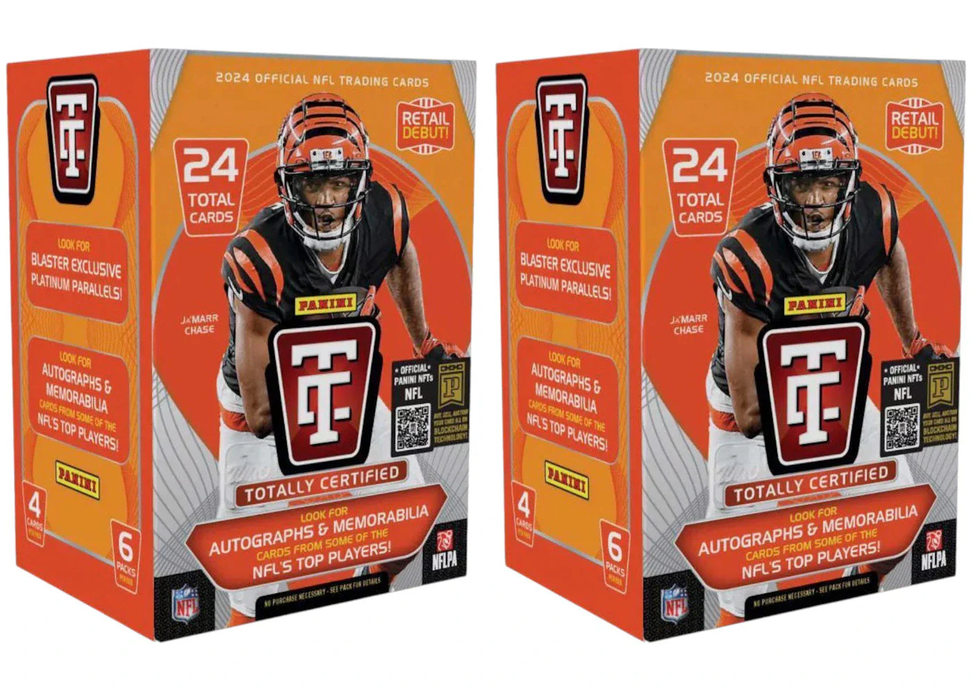 2024 Panini Totally Certified NFL Football Blaster Box 2x Lot
