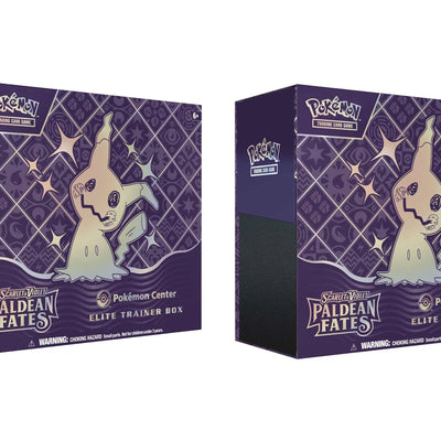 2024 Pokémon Scarlet & Violet Paldean Fates Pokemon Center Elite Trainer Box 2x Lot