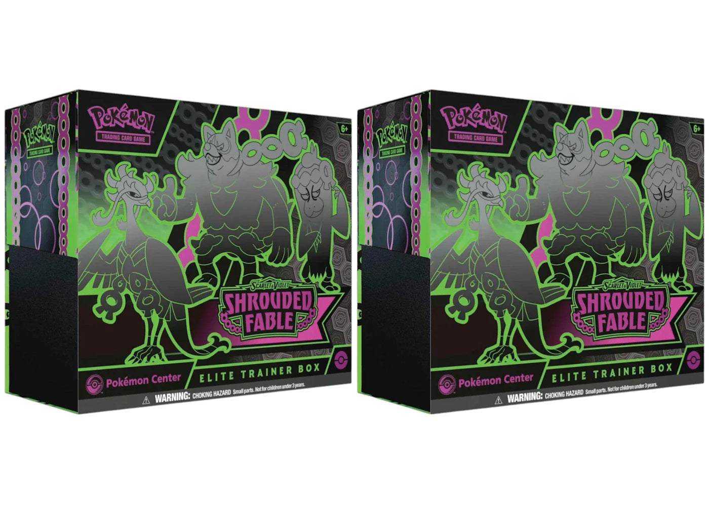 2024 Pokémon Scarlet & Violet Shrouded Fable Pokémon Center Elite Trainer Box 2x Lot