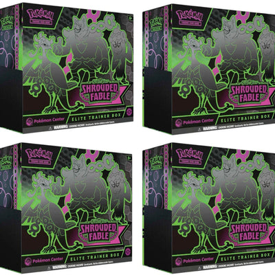 2024 Pokémon Scarlet & Violet Shrouded Fable Pokémon Center Elite Trainer Box 4x Lot