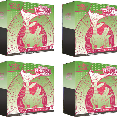 2024 Pokémon Scarlet & Violet Temporal Forces (Iron Leaves) Elite Trainer Box 4x Lot