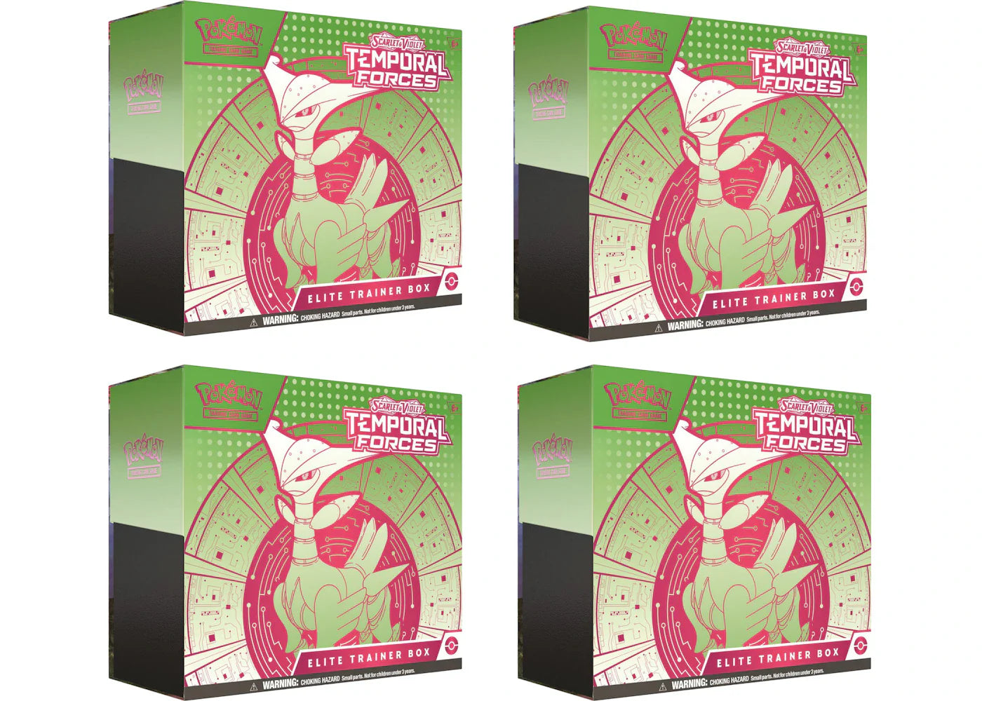 2024 Pokémon Scarlet & Violet Temporal Forces (Iron Leaves) Elite Trainer Box 4x Lot