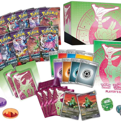 2024 Pokémon Scarlet & Violet Temporal Forces (Iron Leaves) Pokemon Center Elite Trainer Box 4x Lot