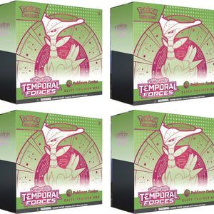 2024 Pokémon Scarlet & Violet Temporal Forces (Iron Leaves) Pokemon Center Elite Trainer Box 4x Lot