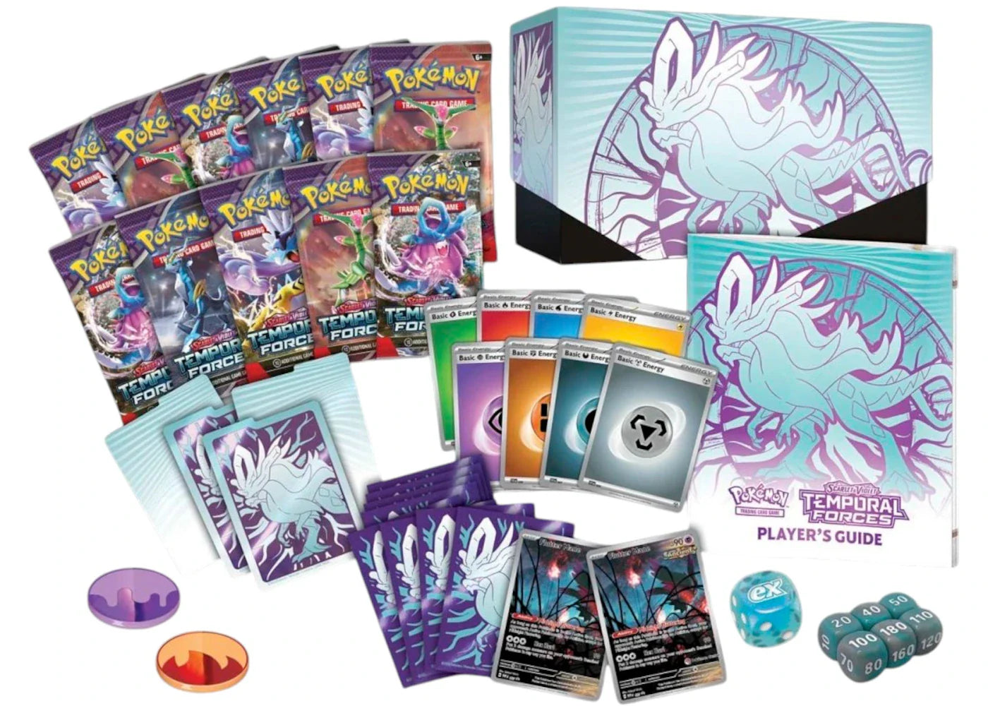 2024 Pokémon Scarlet & Violet Temporal Forces (Walking Wake) Pokemon Center Elite Trainer Box 4x Lot