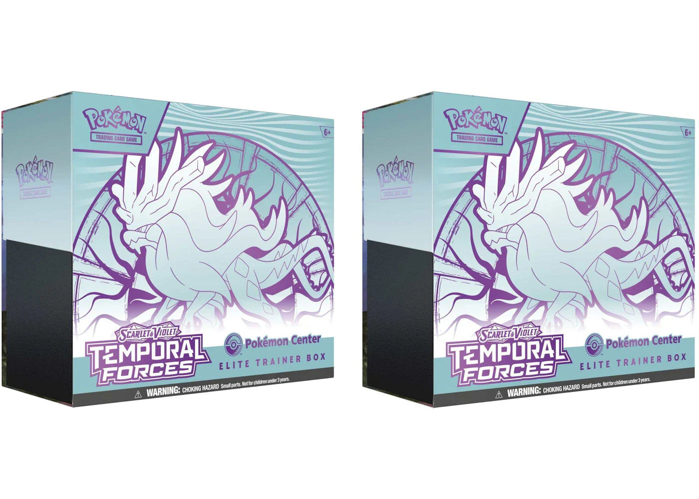 2024 Pokémon Scarlet & Violet Temporal Forces (Walking Wake) Pokemon Center Elite Trainer Box 2x Lot