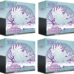 2024 Pokémon Scarlet & Violet Temporal Forces (Walking Wake) Pokemon Center Elite Trainer Box 4x Lot