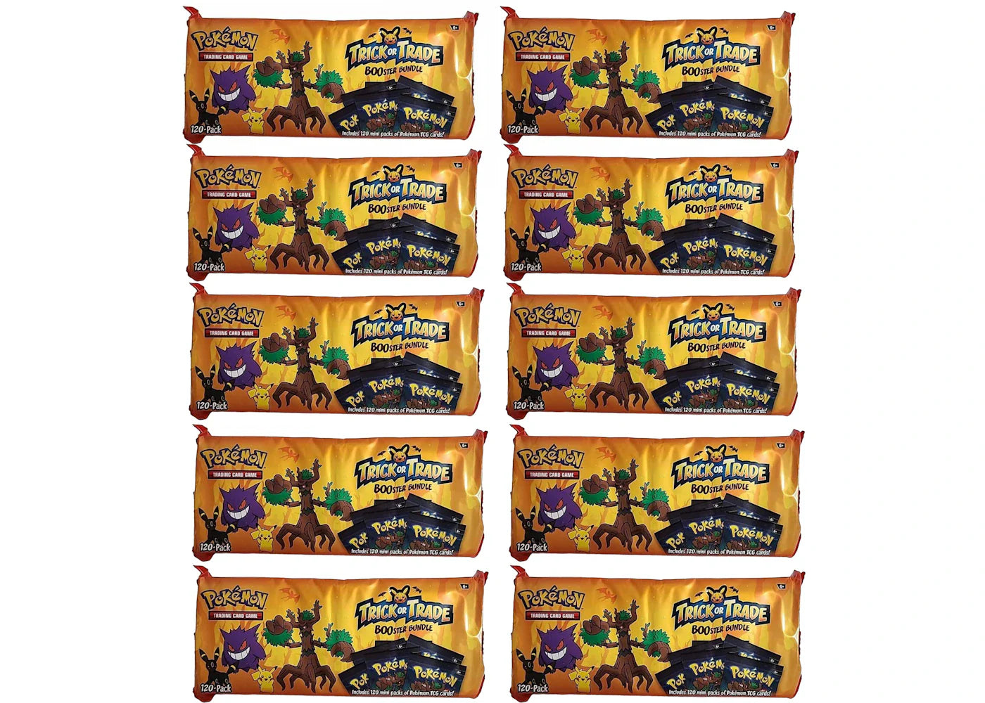2024 Pokémon Trick or Trade Halloween BOOster Bundle (120 Pack) 10x Lot