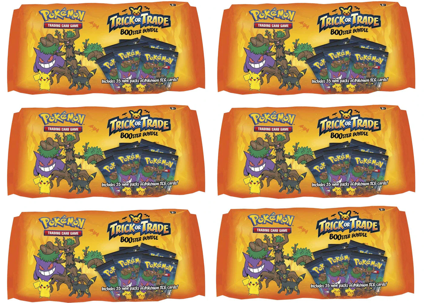 2024 Pokémon Trick or Trade Halloween BOOster Bundle (35 Pack) 6x Lot