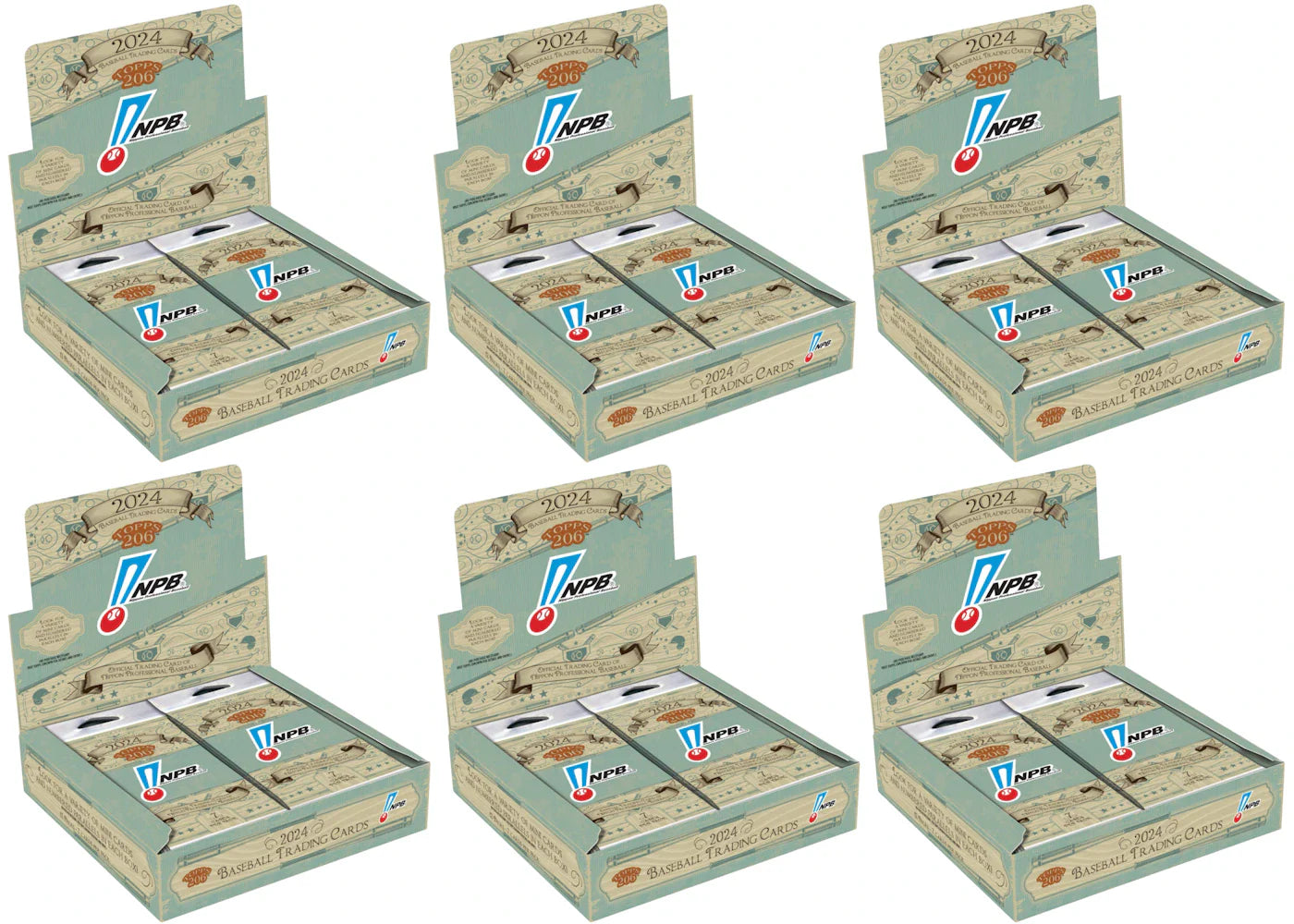 2024 Topps 206 NPB Baseball Hobby Box 6x Lot