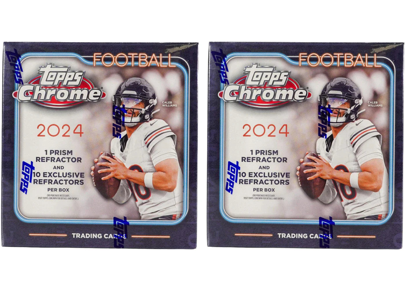 2024 Topps Chrome Football Mega Box 2x Lot
