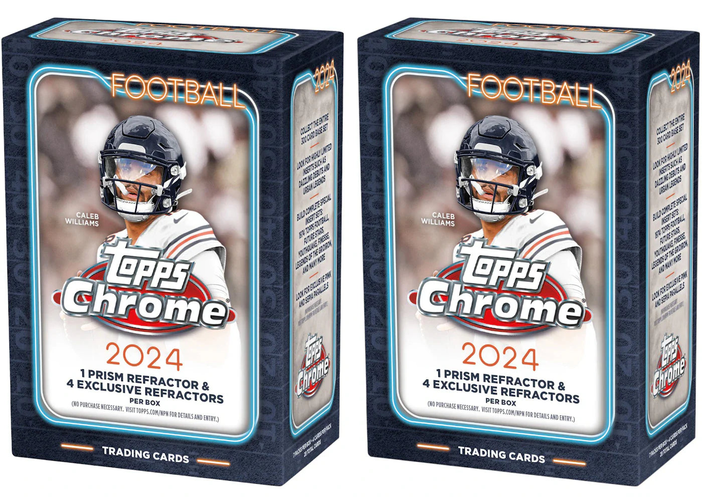 2024 Topps Chrome Football Value Box 2x Lot