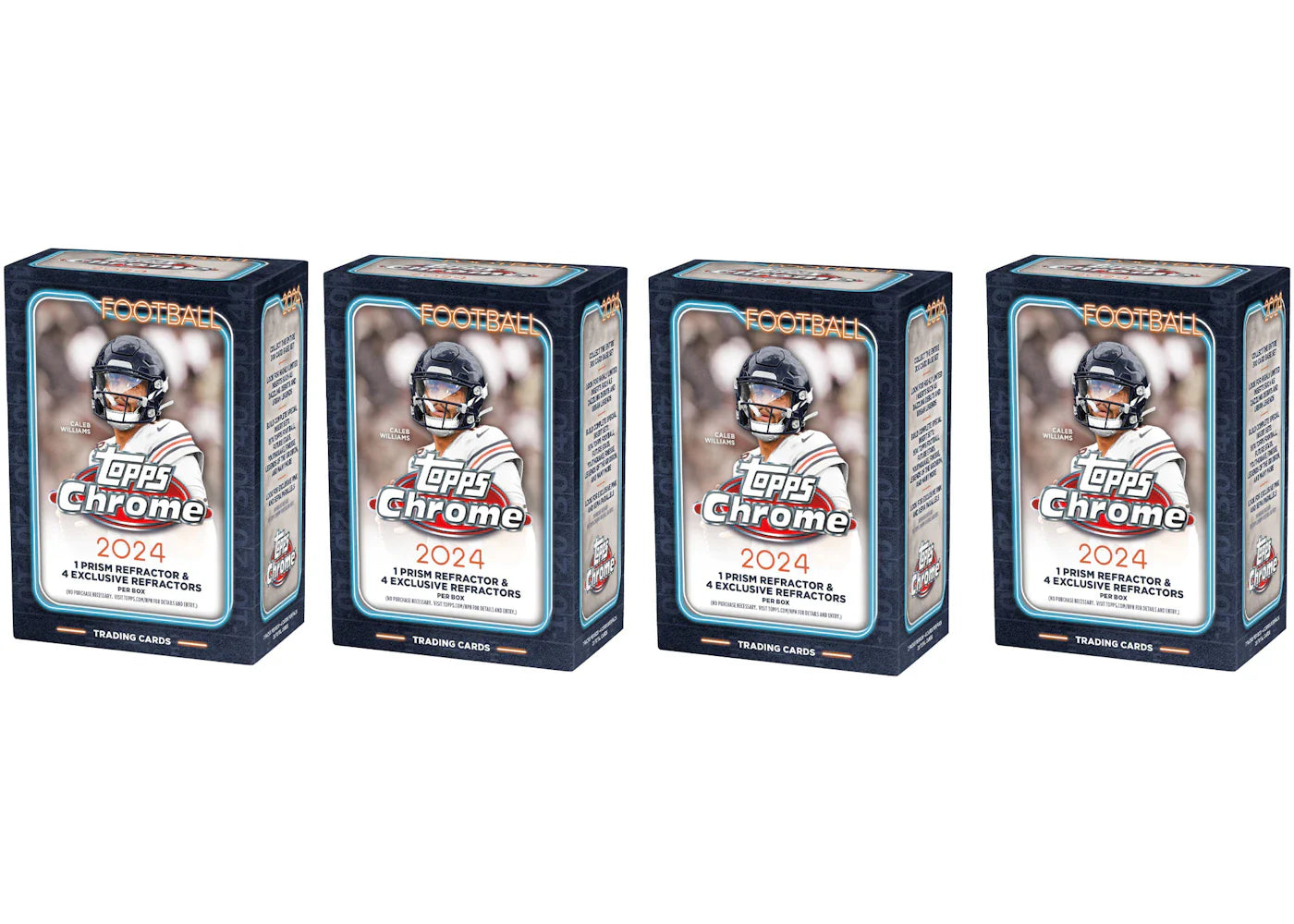 2024 Topps Chrome Football Value Box 4x Lot